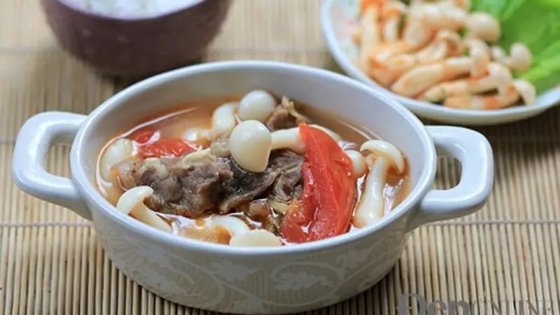 Salad nấm linh chi