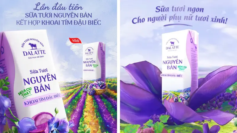 Dalatte lần đầu tiên kết hơpj sữa tươi và rau củ thật