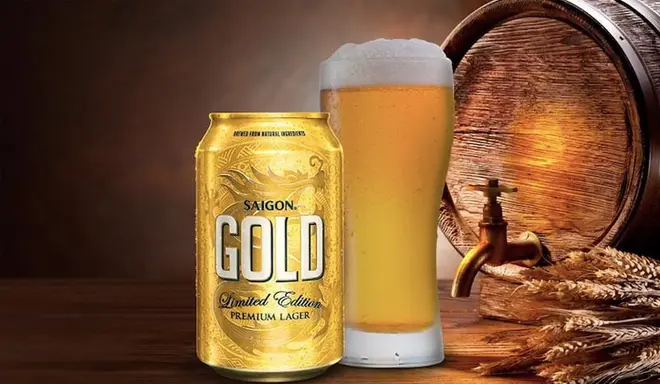 Giới thiệu về bia Saigon Gold, nồng độ cồn và giá bán