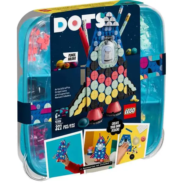 Đồ chơi lắp ráp hộp đựng viết tên lửa Lego Dots 41936 (321 chi tiết)-1