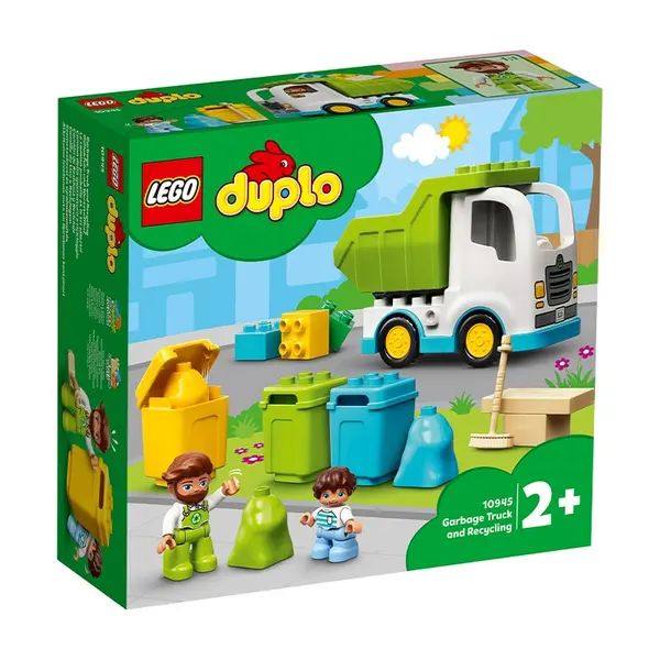 Đồ chơi lắp ráp xe tải đổ rác Lego Duplo 10945 (19 chi tiết)-1