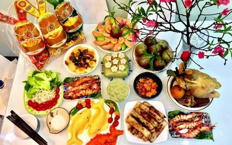 M-m cỗ cúng khấn ông Công ông Táo