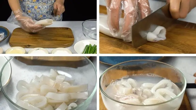 Trộn phần bột khô