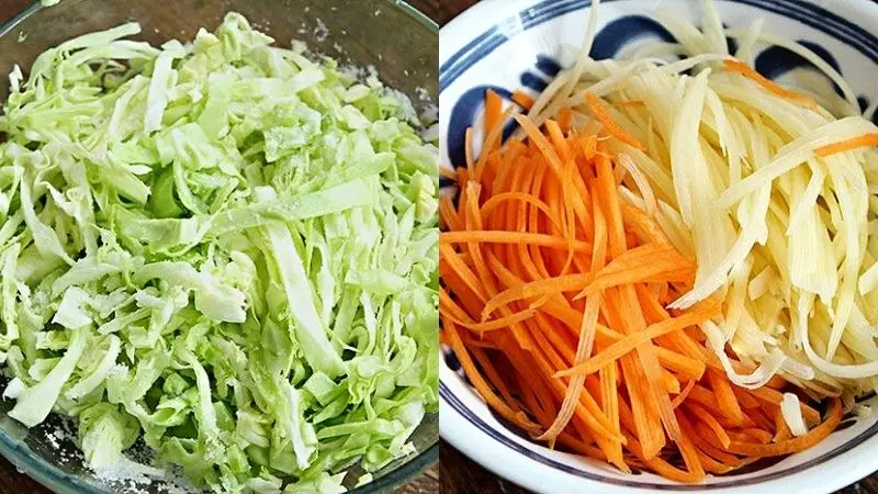 Trộn bột bánh