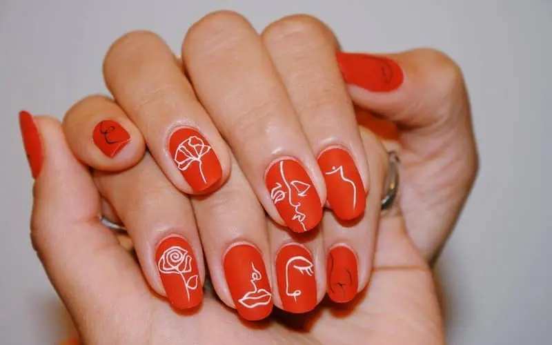 Mẫu nail Hàn Quốc nhũ kim tuyến