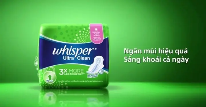 Băng vệ sinh ban ngày Whisper Ultra Clean siêu thấm