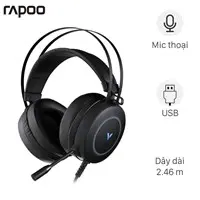 Tai nghe chụp tai Gaming Rapoo VH160 Đen