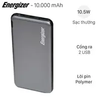 Pin sạc dự ph&ograve;ng Polymer 10.000 mAh Energizer Chiến Binh II