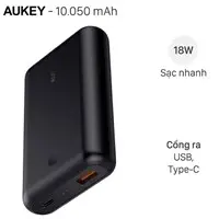 Pin sạc dự ph&ograve;ng 10.050 mAh Type-C PD QC3.0 AUKEY PB-XD10