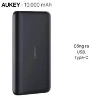 Pin sạc dự ph&ograve;ng Polymer 10.000 mAh Type C AUKEY PB-XN10