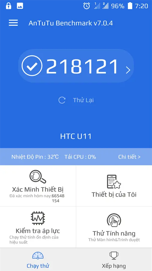 Khách hàng review Điện thoại HTC U11 1