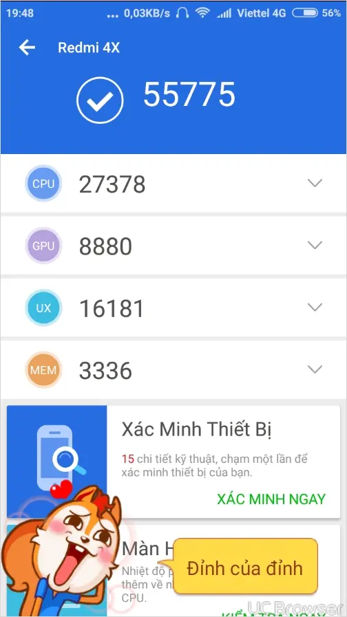 Khách hàng review Điện thoại Xiaomi Redmi 4X 5