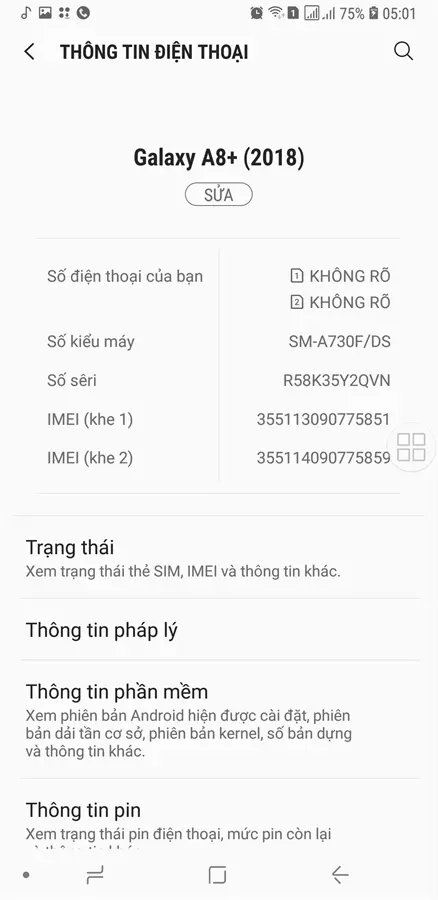 Khách hàng review Điện thoại Samsung Galaxy A8  (2018) 3