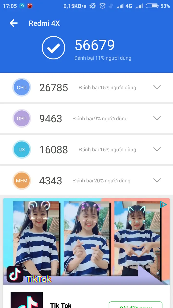 Khách hàng review Điện thoại Xiaomi Redmi 4X 3