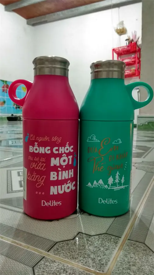 Khách hàng review Bình giữ nhiệt inox 300 ml Delites QE-0036 1