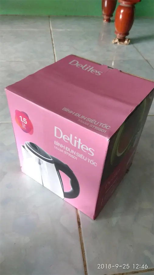 Khách hàng review Bình đun siêu tốc Delites 1.5 lít ST15S01 32