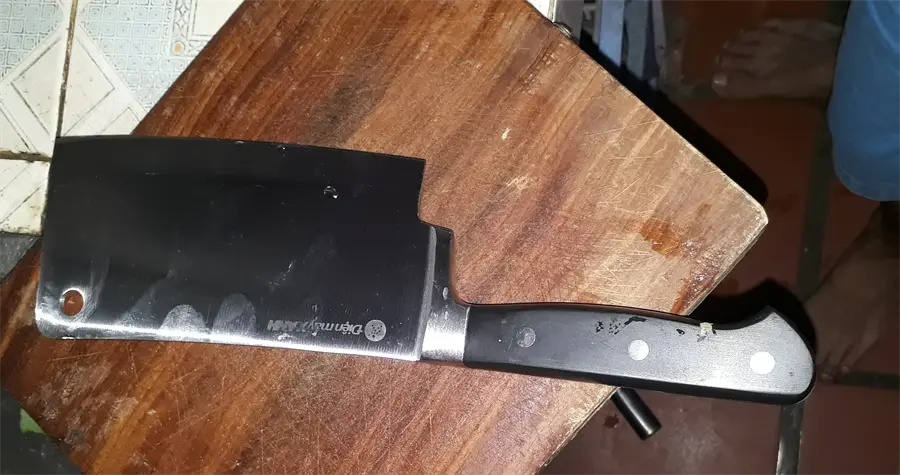 Khách hàng review Dao chặt inox DMX DCX003 2