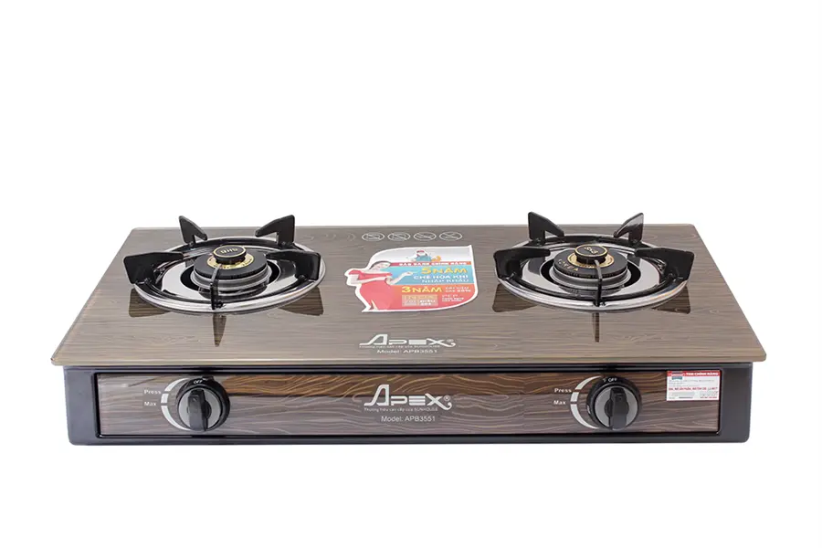 Khách hàng review Bếp ga đôi Apex APB3551 9