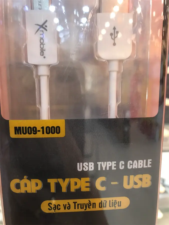 Khách hàng review Dây cáp Type-C 1 m Xmobile MU09-1000 2
