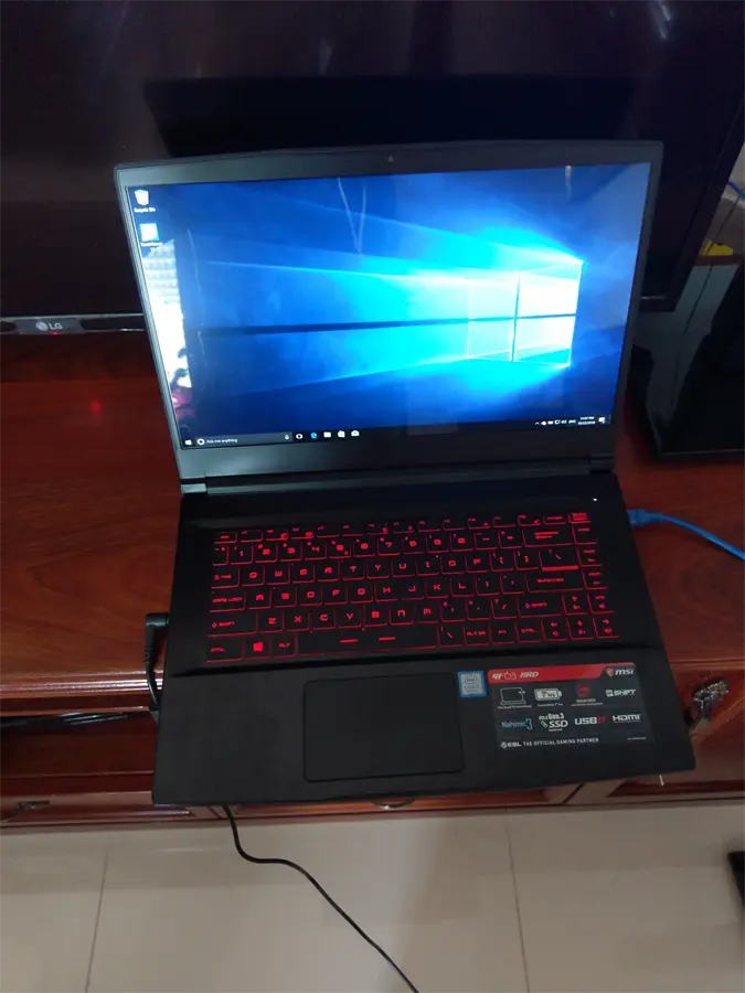 Khách hàng review Laptop MSI GF63 8RD i7 8750H/8GB/1TB 128GB/4GB GTX1050Ti/Win10/(221VN) 2
