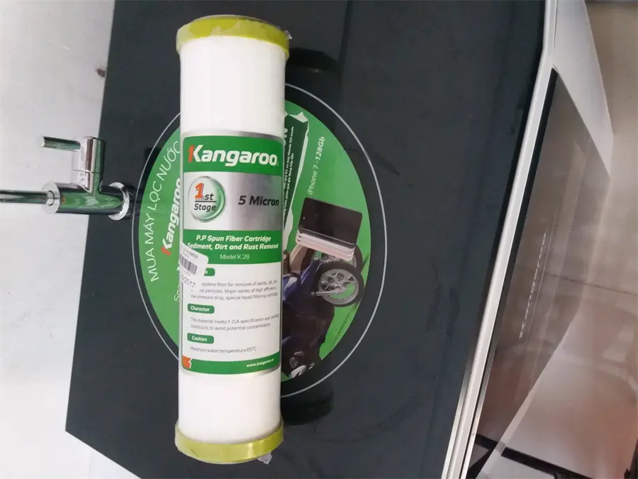 Khách hàng review Lõi lọc thô Kangaroo số 1 PP 5 micron 15