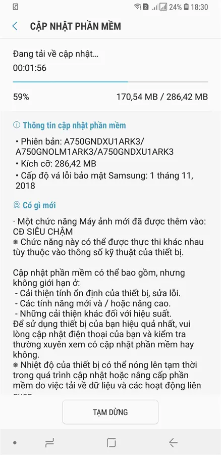 Khách hàng review Điện thoại Samsung Galaxy A7 (2018) 14