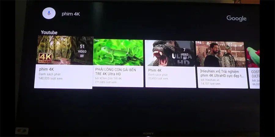 Khách hàng review Android Tivi Sony 4K 43 inch KD-43X8000E 63