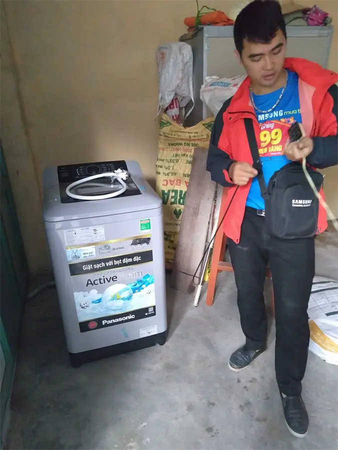 Khách hàng review Máy giặt Panasonic 9 kg NA-F90A4GRV 9