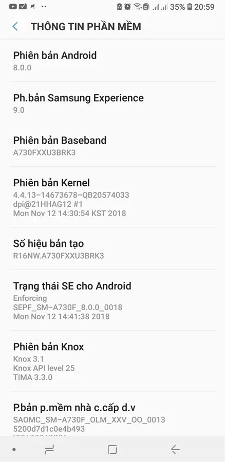 Khách hàng review Điện thoại Samsung Galaxy A8  (2018) 1