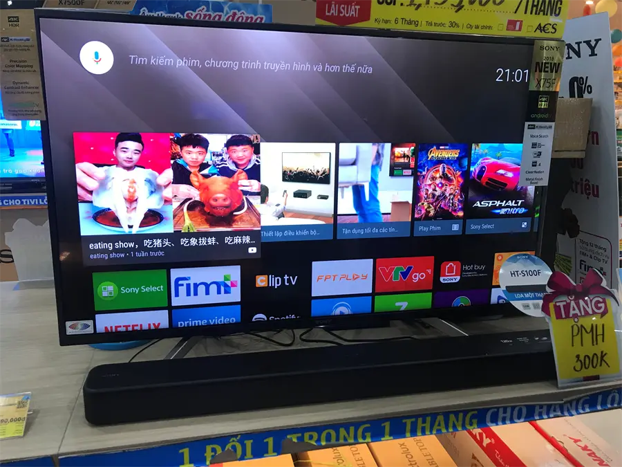 Khách hàng review Android Tivi Sony 4K 43 inch KD-43X7500F 80