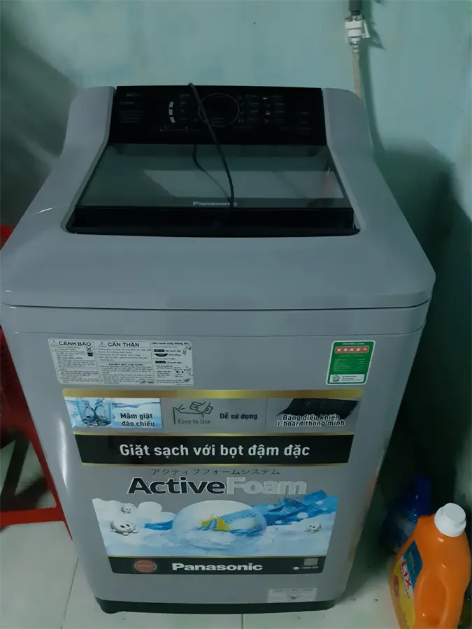 Khách hàng review Máy giặt Panasonic 9 kg NA-F90A4GRV 2