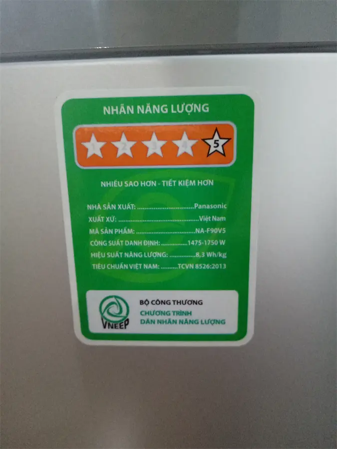 Khách hàng review Máy giặt Panasonic 9kg NA-F90V5LMX 2