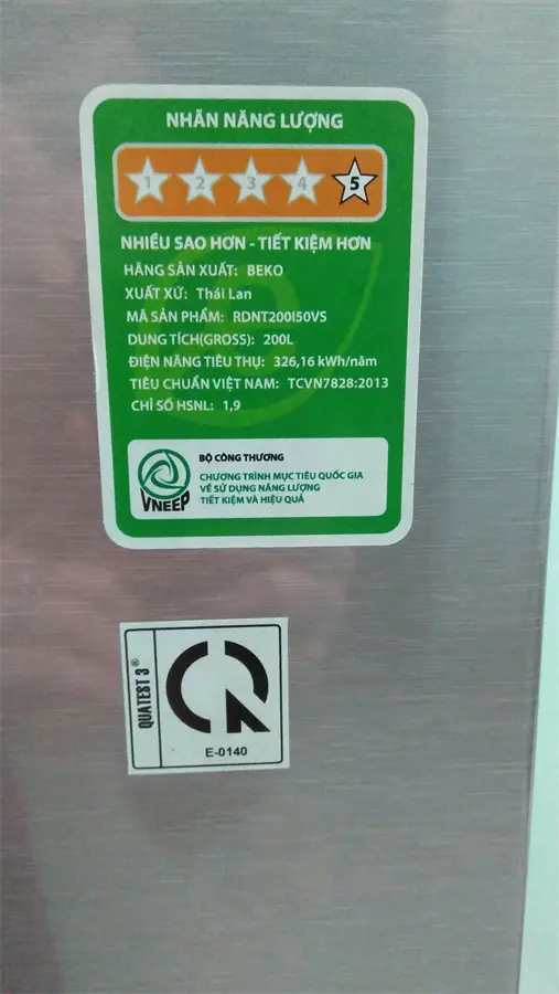 Khách hàng review Tủ lạnh Beko Inverter 188 lít RDNT200I50VS 161
