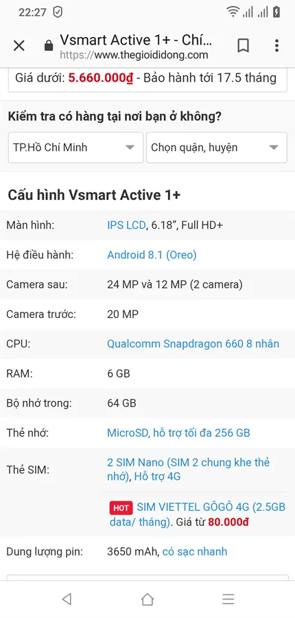 Khách hàng review Điện thoại Vsmart Active 1  6