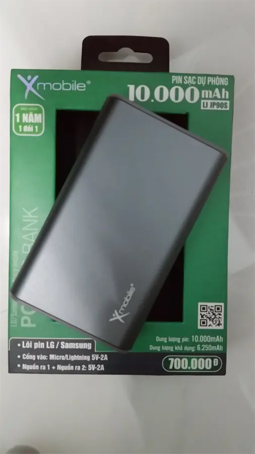 Khách hàng review Pin sạc dự phòng 10.000 mAh Lightning 10W Xmobile LJ JP90S 18