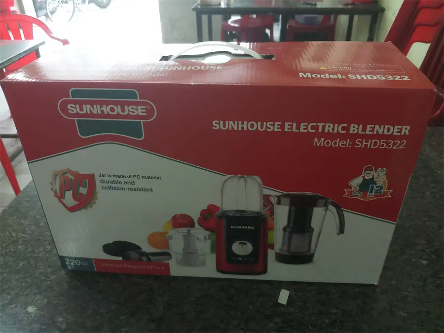 Khách hàng review Máy xay sinh tố đa năng Sunhouse SHD 5322 Đen 19