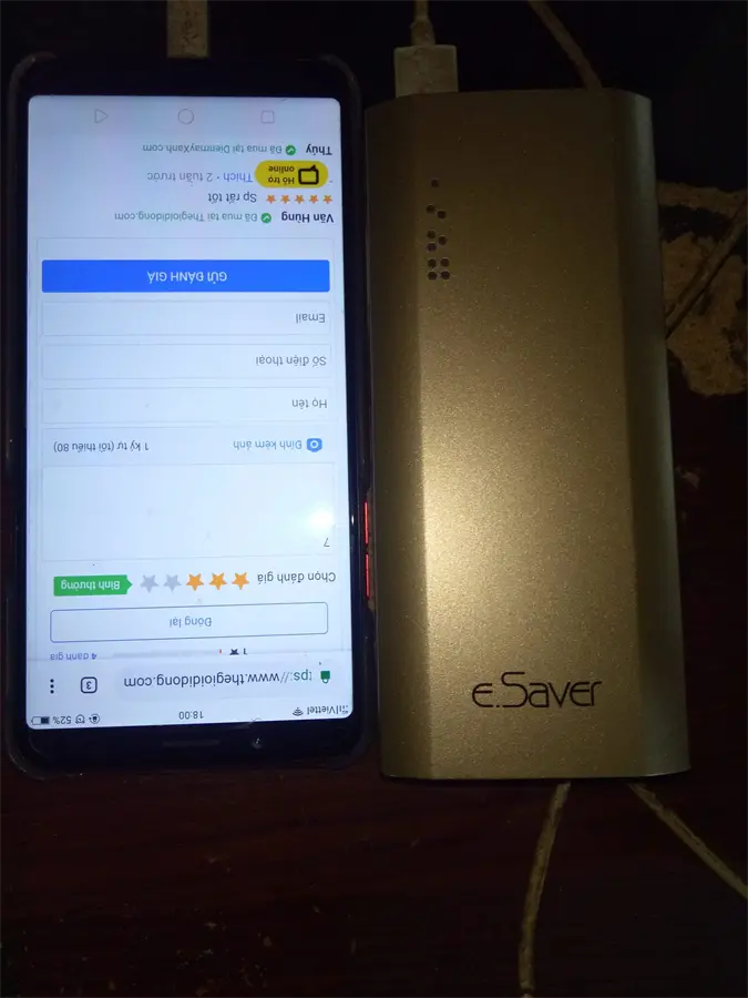Khách hàng review Pin sạc dự phòng 10.000 mAh eSaver LA Y325S 4