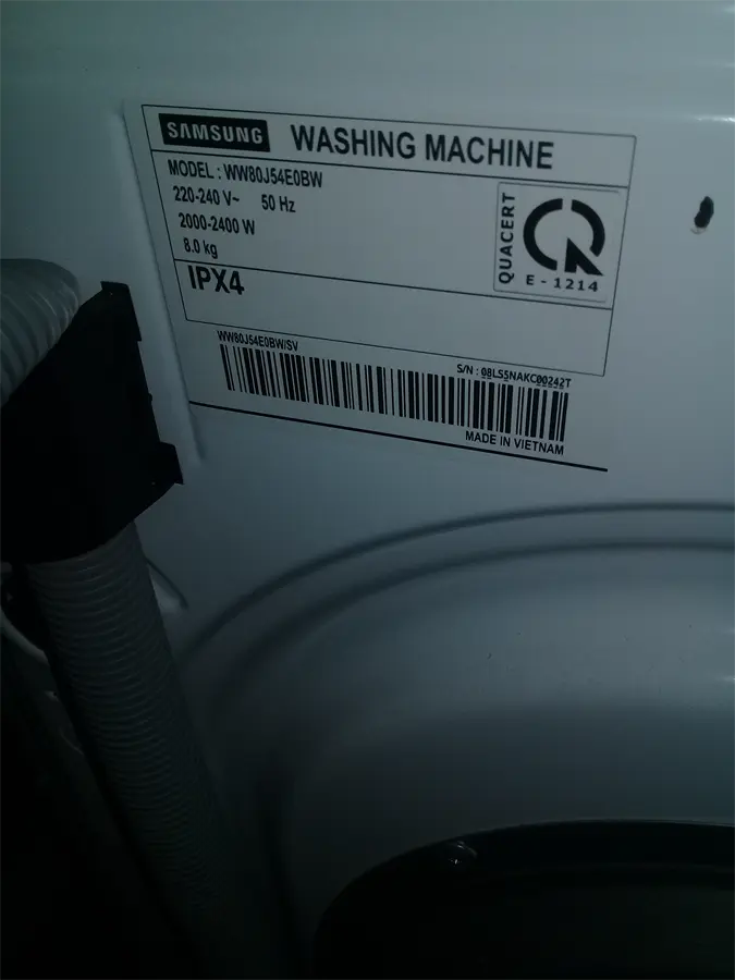 Khách hàng review Máy giặt Samsung Inverter 8 kg WW80J54E0BW/SV 10