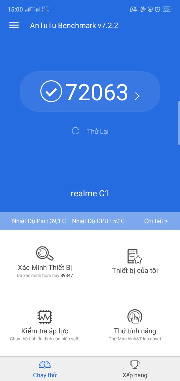 Khách hàng review Điện thoại realme C1 3