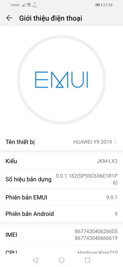 Khách hàng review Điện thoại Huawei Y9 (2019) 5