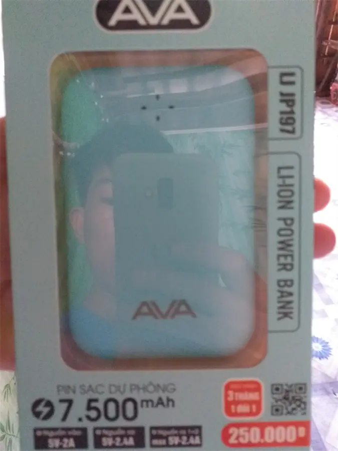 Khách hàng review Pin sạc dự phòng 7.500 mAh AVA LJ JP197 7
