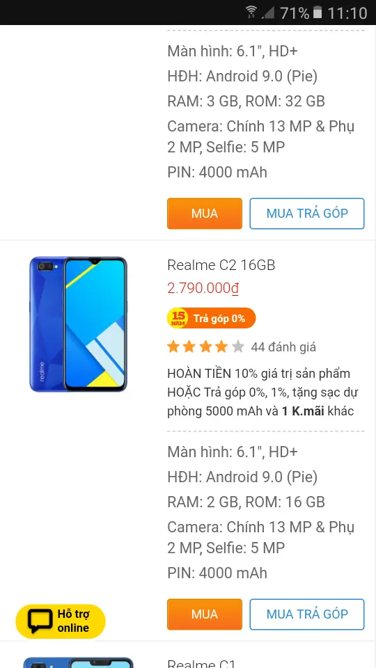Khách hàng review Điện thoại realme C2 (2GB/16GB) 1
