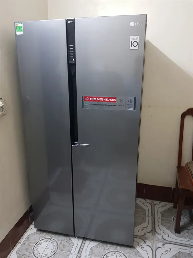 Khách hàng review Tủ lạnh LG Inverter 613 lít GR-B247JDS 17