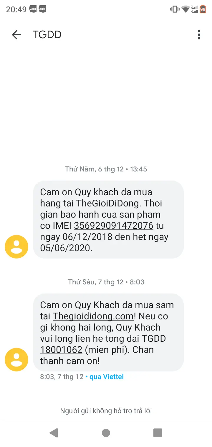 Khách hàng review Điện thoại Nokia 5.1 Plus 4