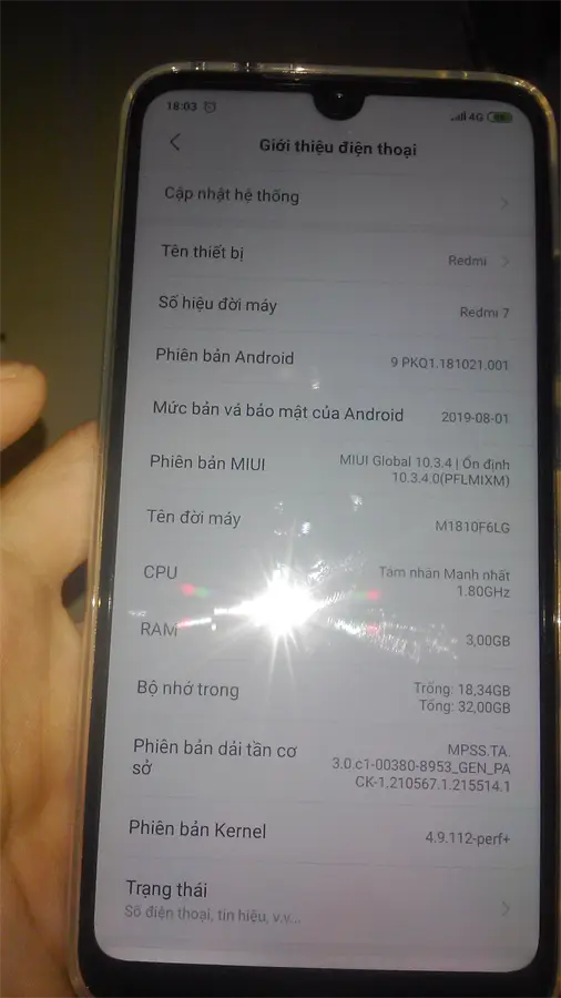 Khách hàng review Điện thoại Xiaomi Redmi 7 (3GB/32GB) 6
