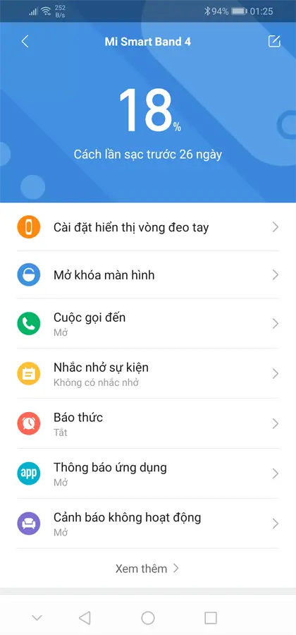 Khách hàng review Vòng đeo tay thông minh Mi Band 4 55
