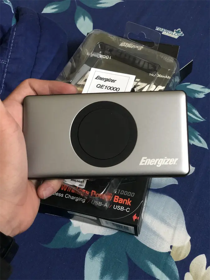 Khách hàng review Pin sạc dự phòng không dây 10.000 mAh Type C 15W Energizer QE10000GY 9