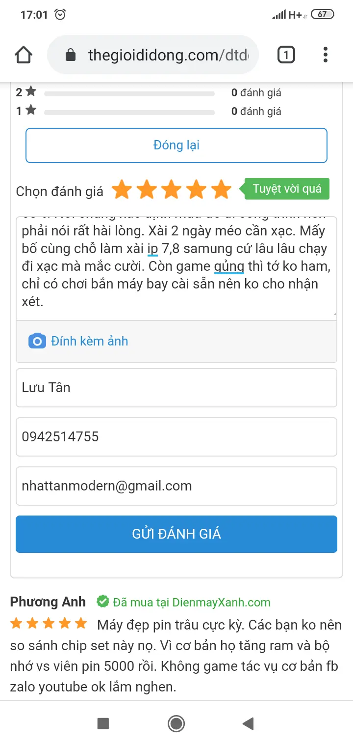 Khách hàng review Điện thoại Xiaomi Redmi 8 (4GB/64GB) 11