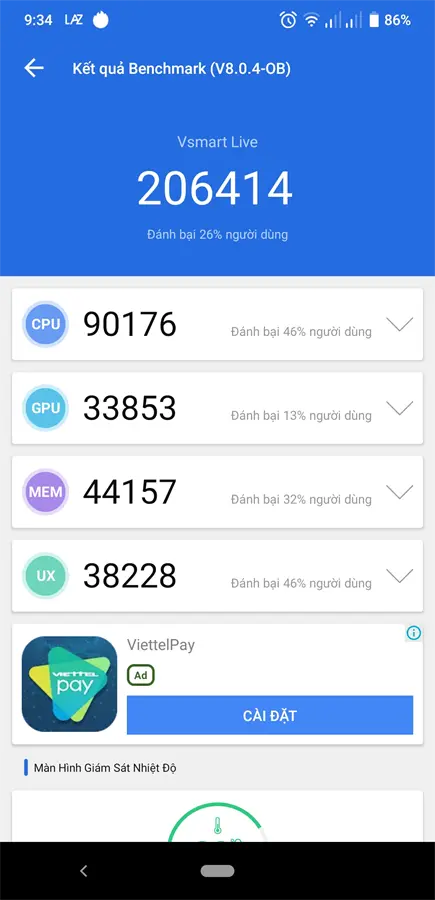 Khách hàng review Điện thoại Vsmart Live (4GB/64GB) 22