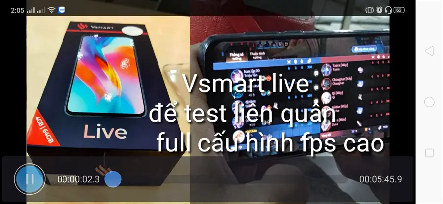 Khách hàng review Điện thoại Vsmart Live (6GB/64GB) 46